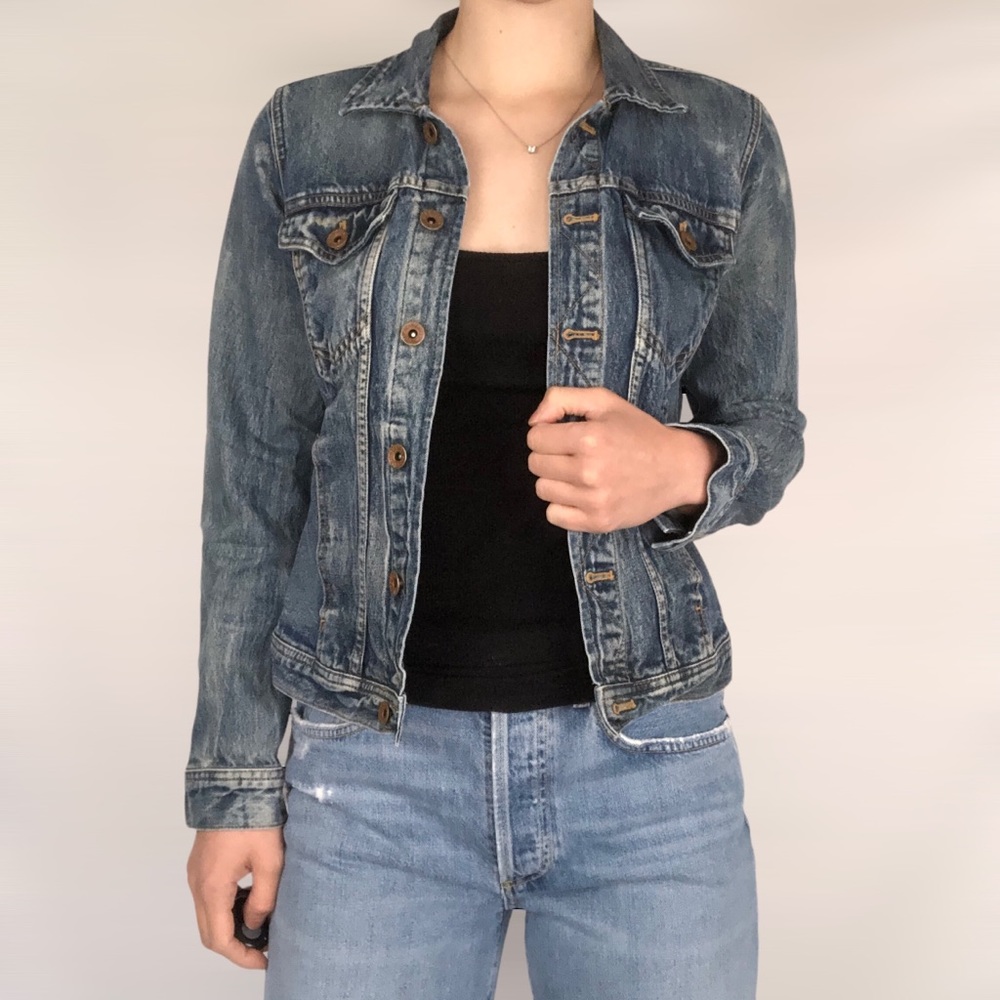 Madewell‎ Slim Fit Jean Jacket with Pocket Flaps